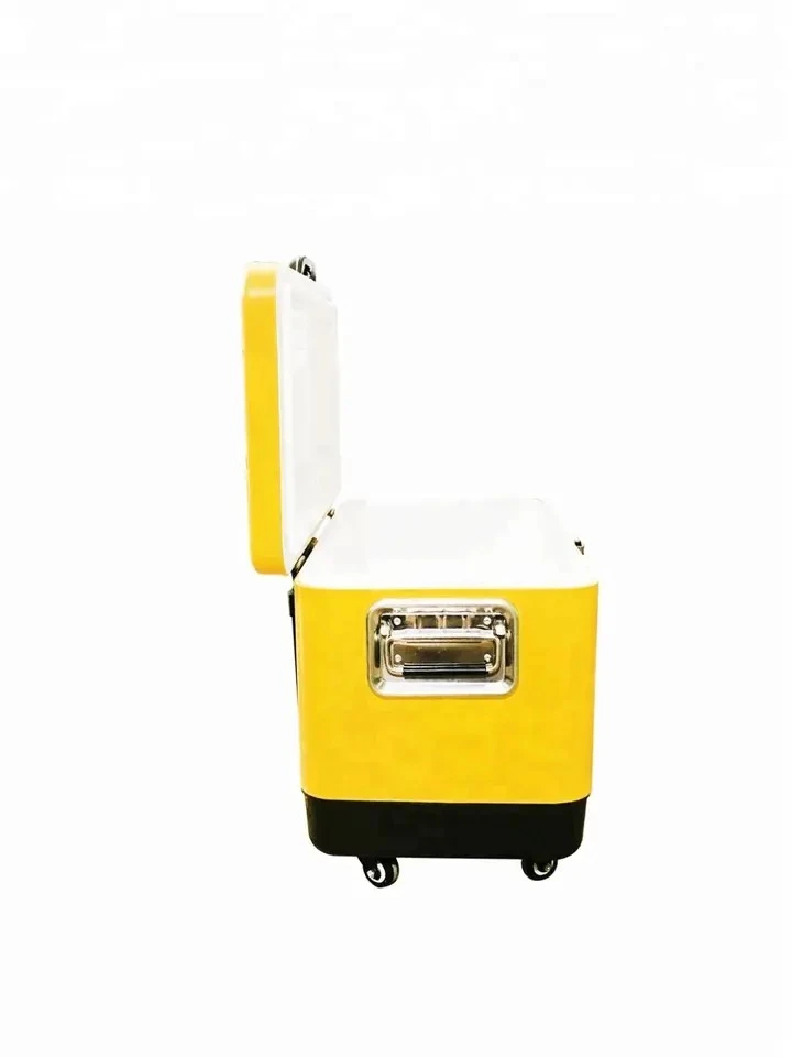 51L Metal Cooler Box With Wheel